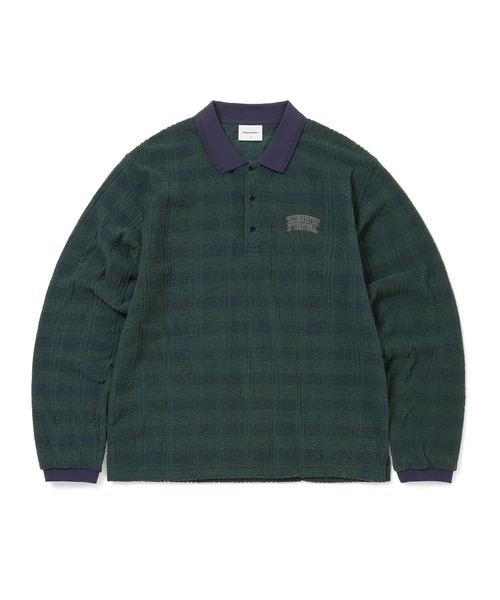 thisisneverthat(ディスイズネバーザット)の「Striped Rugby L/S Top(Tシャツ/カットソー・メンズ・パープル系その他/ライトオリーブ/ブラック・L/M/S/XL)」の3枚目の写真