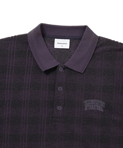 thisisneverthat(ディスイズネバーザット)の「Striped Rugby L/S Top(Tシャツ/カットソー・メンズ・パープル系その他/ライトオリーブ/ブラック・L/M/S/XL)」の5枚目の写真