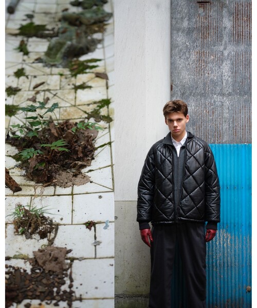 LAVENHAM（ラベンハム）の「【別注】LAVENHAM / QUILTED BOMBER JACKET（ブルゾン・メンズ・ブラック・SMALL/MEDIUM/LARGE/X-LARGE）」の2枚目の写真