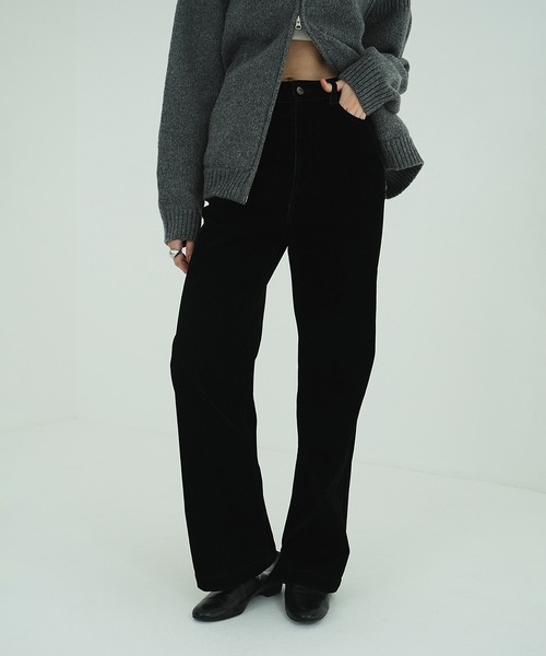 CLANE(クラネ)の「FLOCKY CENTER PRESS PANTS(その他パンツ・レディース・グレー/ブラック/ブラウン・0/1)」の19枚目の写真