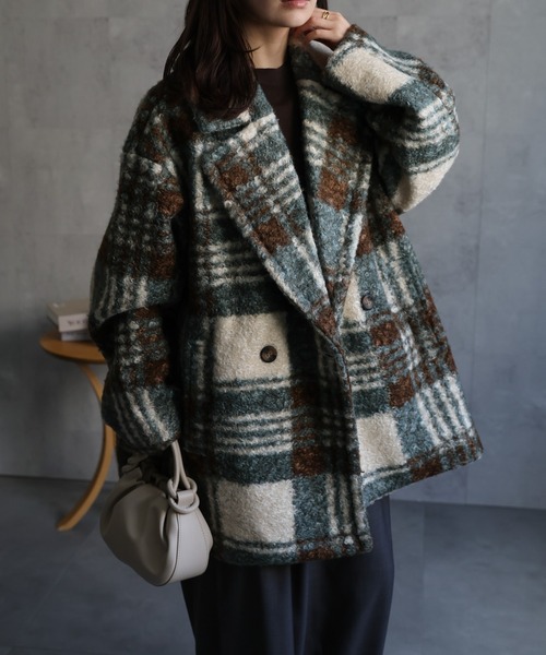 お値下♡Burberry Nova チェック オールオーバープリント コート 希少♡バーバリーズ カシミヤ混 リバーシブル ロングコート ノバ