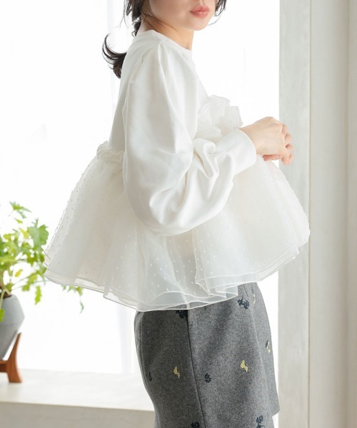 DONOBAN(ドノバン)の「ドットホイップスウェット(スウェット・レディース・グレー/ブラック/ホワイト・ONE)」の4枚目の写真