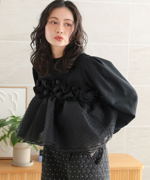 DONOBAN(ドノバン)の「ドットホイップスウェット(スウェット・レディース・グレー/ブラック/ホワイト・ONE)」の16枚目の写真