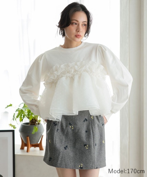 DONOBAN(ドノバン)の「ドットホイップスウェット(スウェット・レディース・グレー/ブラック/ホワイト・ONE)」の10枚目の写真