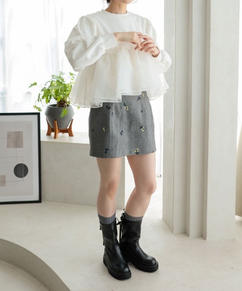 DONOBAN(ドノバン)の「ドットホイップスウェット(スウェット・レディース・グレー/ブラック/ホワイト・ONE)」の6枚目の写真