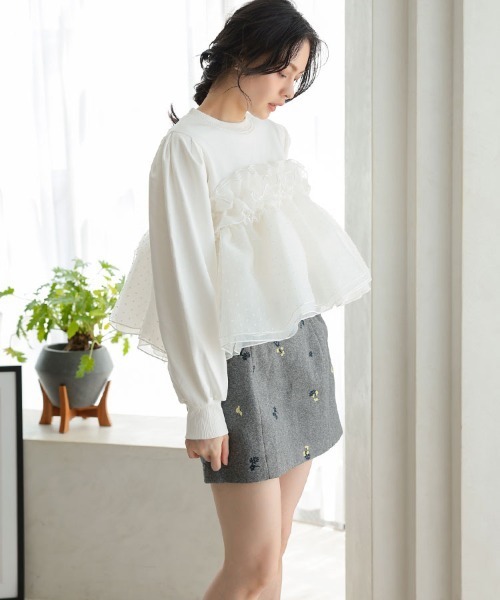 DONOBAN(ドノバン)の「ドットホイップスウェット(スウェット・レディース・グレー/ブラック/ホワイト・ONE)」の8枚目の写真