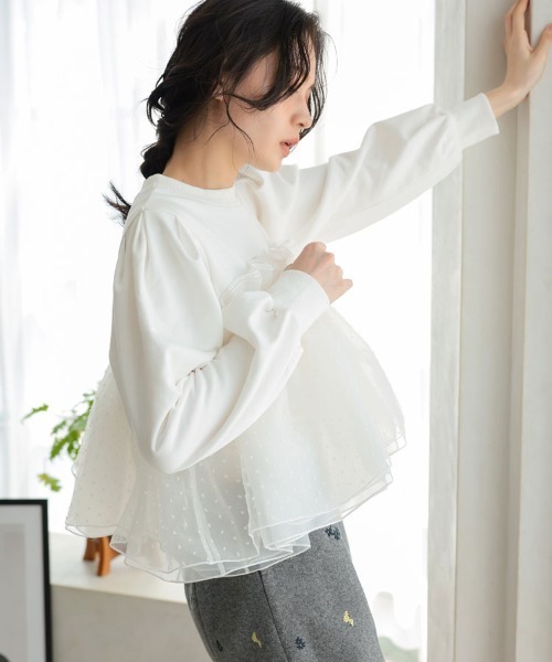 DONOBAN(ドノバン)の「ドットホイップスウェット(スウェット・レディース・グレー/ブラック/ホワイト・ONE)」の9枚目の写真