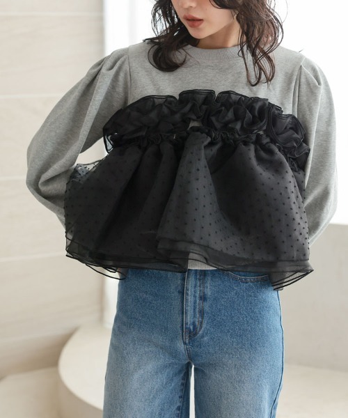 DONOBAN(ドノバン)の「ドットホイップスウェット(スウェット・レディース・グレー/ブラック/ホワイト・ONE)」の19枚目の写真