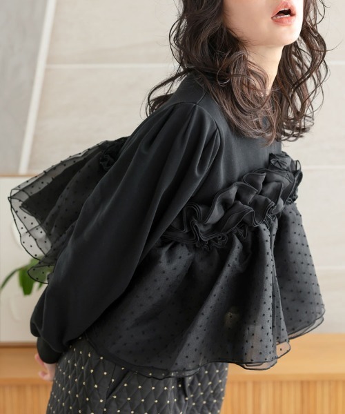 DONOBAN(ドノバン)の「ドットホイップスウェット(スウェット・レディース・グレー/ブラック/ホワイト・ONE)」の14枚目の写真