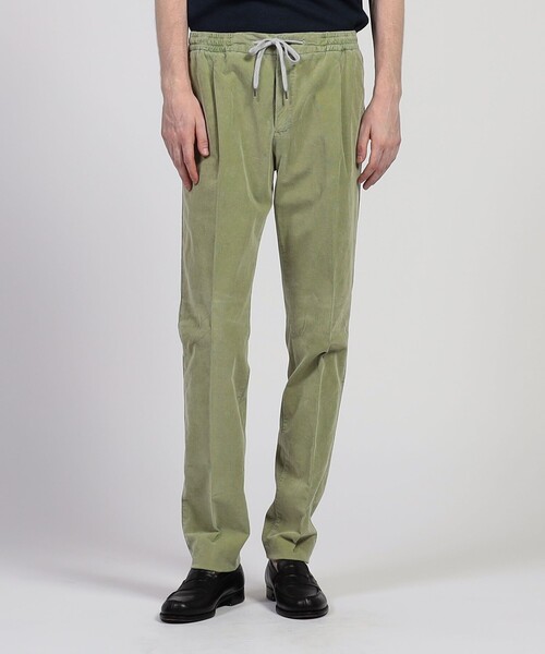 PT TORINO（ピーティートリノ）の「PT TRINO コットンコーデュロイ 1プリーツ イージースラックス（スラックス・メンズ・ライトグリーン/ベージュ/ダークブルー・46/48/44）」の4枚目の写真