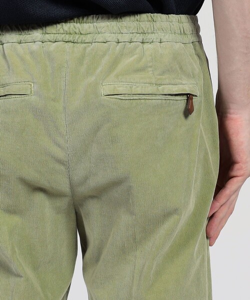 PT TORINO（ピーティートリノ）の「PT TRINO コットンコーデュロイ 1プリーツ イージースラックス（スラックス・メンズ・ライトグリーン/ベージュ/ダークブルー・46/48/44）」の9枚目の写真