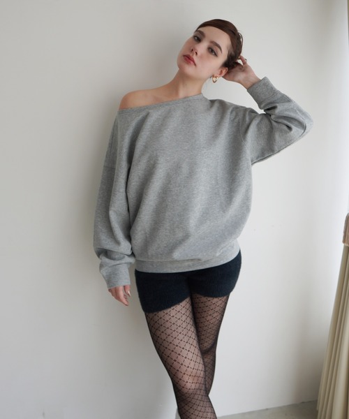 IMARI（イマリ）の「【 IMARI / イマリ 】 オーバー シルエット ワンショル スウェット #（スウェット・レディース・ブラック/グレー・FREE）」の9枚目の写真