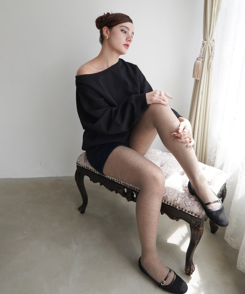 IMARI（イマリ）の「【 IMARI / イマリ 】 オーバー シルエット ワンショル スウェット #（スウェット・レディース・ブラック/グレー・FREE）」の4枚目の写真