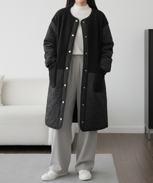 by LEGNA（バイレグナ）の「ボアキルティングコート（ノーカラーコート・レディース）」