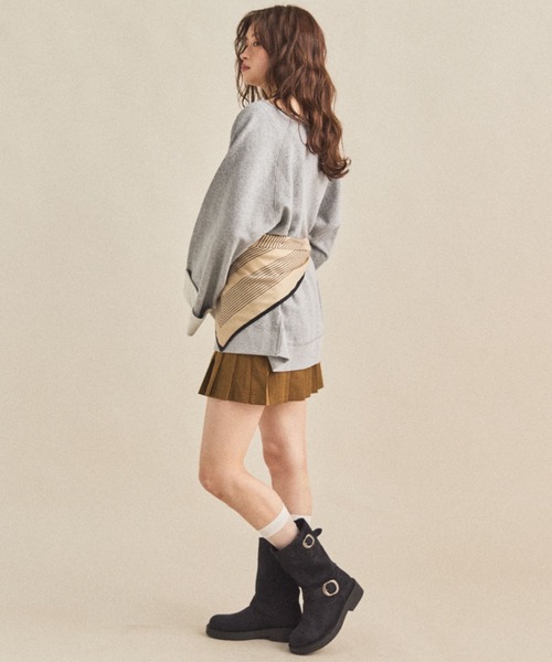 MIRROR STOKE（ミラーストーク）の「【ZOZO限定】PLEATS MINI SKIRT