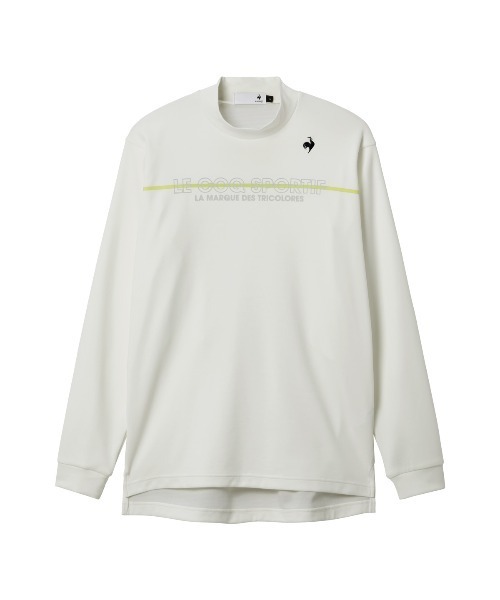 le coq sportif GOLF（ルコックスポルティフゴルフ）の「【le coq sportif GOLF】吸汗/ストレッチ/UVカットヒートナビモックネック長袖シャツ ゴルフウェア（ポロシャツ・メンズ・ブルー/グレー/ホワイト/ネイビー・M/L/XL/3L）」の2枚目の写真