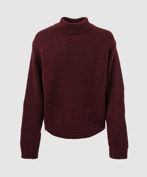 DIGAWEL(ディガウェル)の「Cocoon turtleneck sweater(ニット/セーター・メンズ・グリーン系その他/ネイビー/マルーン・2)」の3枚目の写真