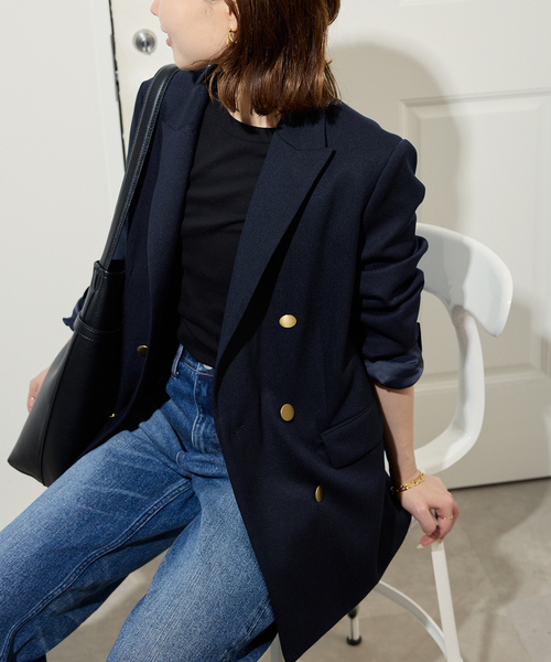 追加》TRダブルブレストジャケット（テーラードジャケット）｜SLOBE