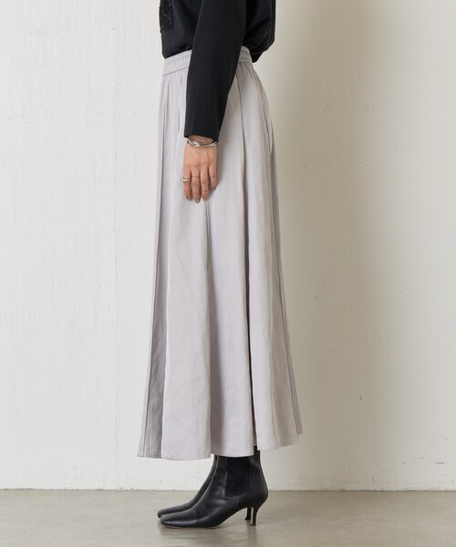 Jena espace merveilleux（ジェナ　エスパスメルヴェイユ）の「ナイロンピンタックフレアスカート（スカート・レディース・イエロー/ブラック/ライトグレー・FREE）」の22枚目の写真