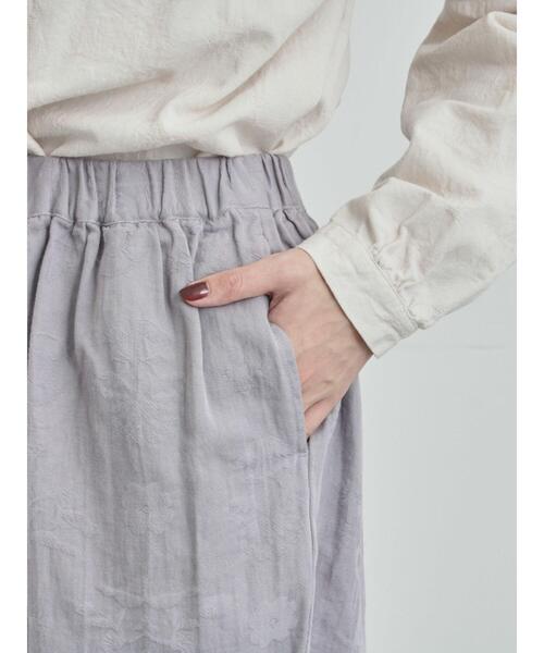 TSUHARU by Samansa Mos2（ツハルバイサマンサモスモス）の「コットンジャカードコクーンパンツ（その他パンツ・レディース・オフホワイト/グレー/ブラック・F）」の22枚目の写真