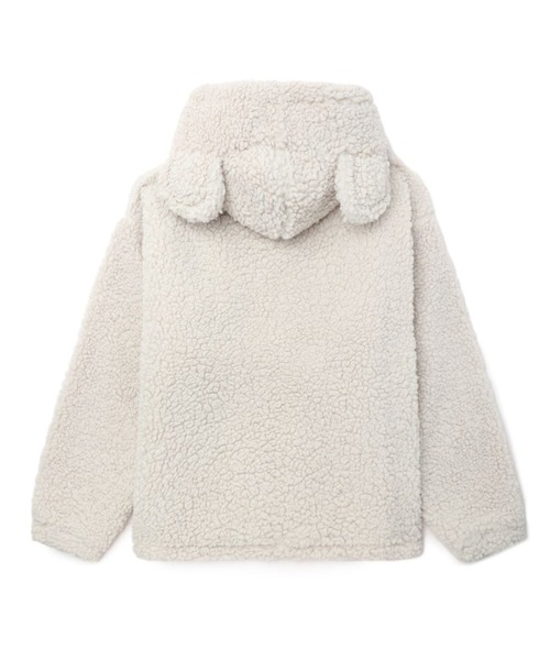 A BATHING APE(アベイシングエイプ)の「BABY CORE POLAR FLEECE JACKET(ブルゾン・レディース・ブラウン/アイボリー・FREE)」の3枚目の写真