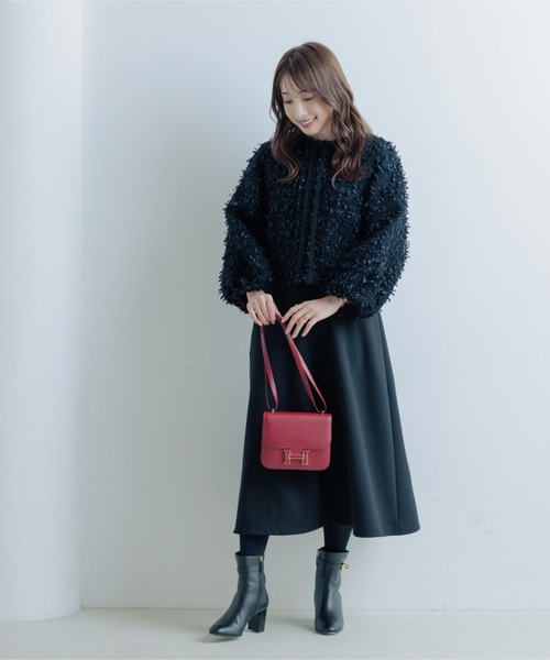 セール】【M Maglie le cassetto×冨張愛コラボ】ツイードで魅せる