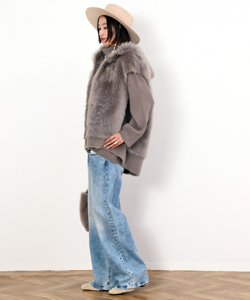 EVERYDAY I LIKE.（エヴリディアイライク）の「*ライトタートルニット（ニット/セーター・レディース・ウッド/ブラック・FREE）」の17枚目の写真