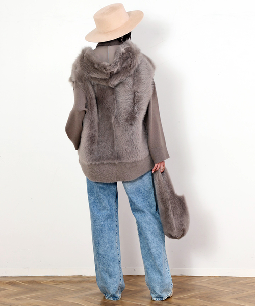 EVERYDAY I LIKE.（エヴリディアイライク）の「*ライトタートルニット（ニット/セーター・レディース・ウッド/ブラック・FREE）」の18枚目の写真