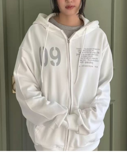 Lis ardent(リスアルダン)の「裏起毛ダブルジップフード付きスウェットアウター/4色展開(その他アウター・レディース・グレー/ホワイト/ブラウン/ネイビー・M)」の17枚目の写真