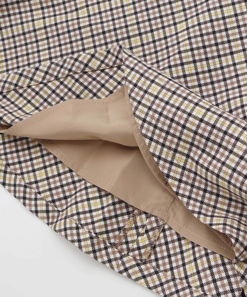 BeBe（ベベ）の「【お揃い】TRチェックパイピングベルトジャンパースカート（ジャンパースカート・キッズ・ブラウン系その他・130cm/140cm/150cm/120cm）」の14枚目の写真