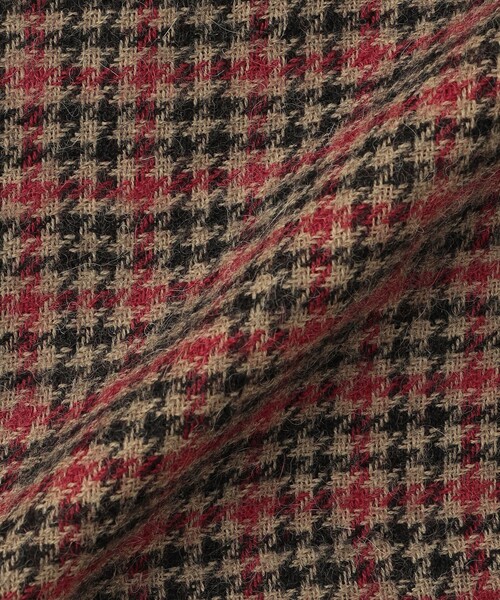 MACKINTOSH LONDON（マッキントッシュ ロンドン）の「ベビーアルパカ リバーシブル千鳥マフラー（マフラー・メンズ・レッド/グレー系その他2・FREE）」の6枚目の写真