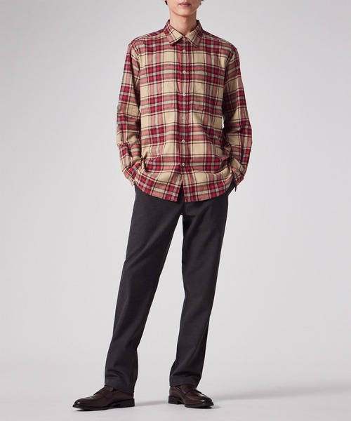 PS Paul Smith（ピーエスポールスミス）の「フランネルタータンチェック カジュアルシャツ / 252306 450Y（シャツ/ブラウス・メンズ・グリーン/ベージュ・SMALL/MEDIUM/LARGE/X-LARGE）」の7枚目の写真