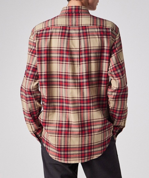 PS Paul Smith（ピーエスポールスミス）の「フランネルタータンチェック カジュアルシャツ / 252306 450Y（シャツ/ブラウス・メンズ・グリーン/ベージュ・SMALL/MEDIUM/LARGE/X-LARGE）」の9枚目の写真