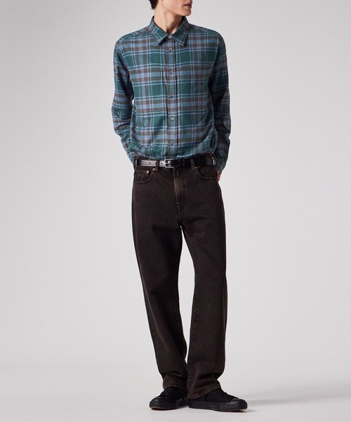 PS Paul Smith（ピーエスポールスミス）の「フランネルタータンチェック カジュアルシャツ / 252306 450Y（シャツ/ブラウス・メンズ・グリーン/ベージュ・SMALL/MEDIUM/LARGE/X-LARGE）」の11枚目の写真