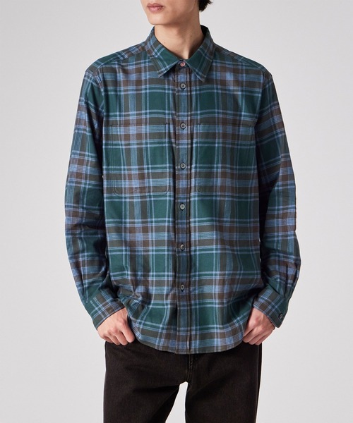 PS Paul Smith（ピーエスポールスミス）の「フランネルタータンチェック カジュアルシャツ / 252306 450Y（シャツ/ブラウス・メンズ・グリーン/ベージュ・SMALL/MEDIUM/LARGE/X-LARGE）」の12枚目の写真
