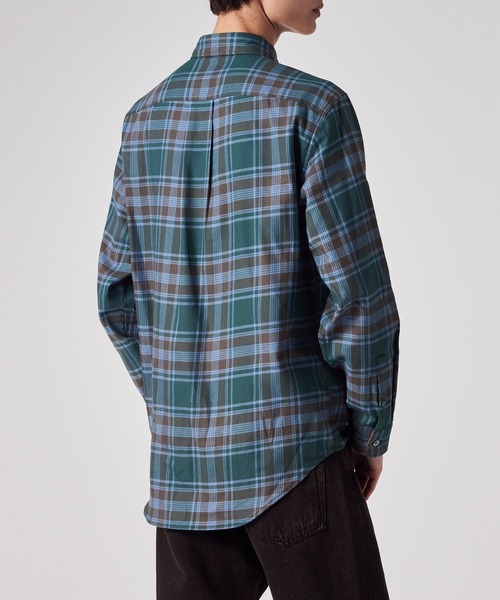 PS Paul Smith（ピーエスポールスミス）の「フランネルタータンチェック カジュアルシャツ / 252306 450Y（シャツ/ブラウス・メンズ・グリーン/ベージュ・SMALL/MEDIUM/LARGE/X-LARGE）」の13枚目の写真