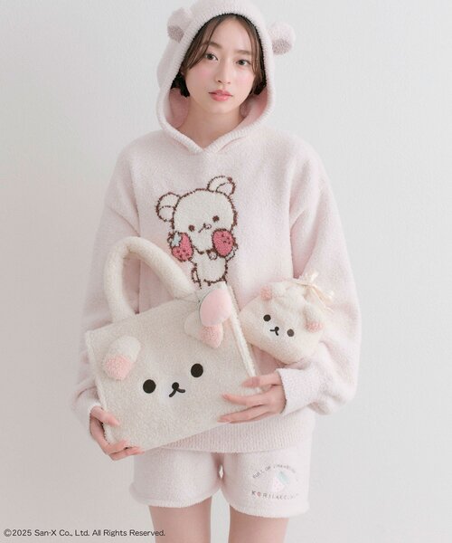 OLIVE des OLIVE（オリーブデオリーブ）の「ボアトートバッグ（トートバッグ・レディース・ブラウン/アイボリー・FREE）」の7枚目の写真