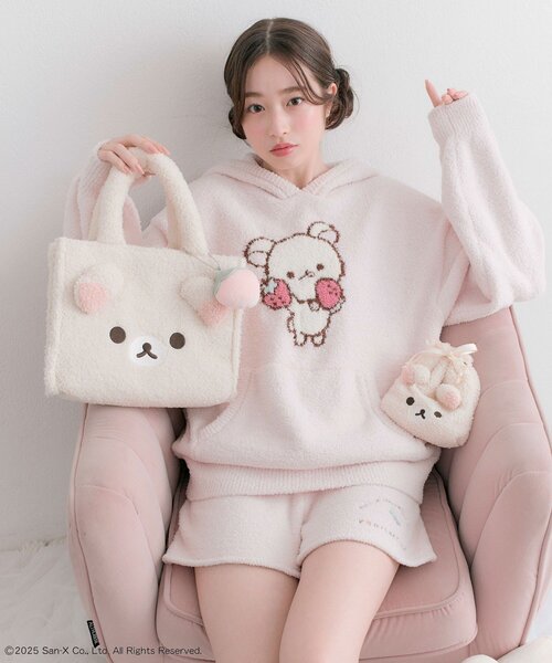 OLIVE des OLIVE（オリーブデオリーブ）の「ボアトートバッグ（トートバッグ・レディース・ブラウン/アイボリー・FREE）」の9枚目の写真