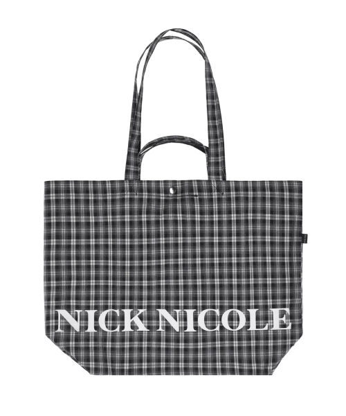 NICK&NICOLE(ニックアンドニコール)の「DOUBLE CHECK TWOWAY ECOBAG_BLACK(ショルダーバッグ・レディース・その他・FREE)」の1枚目の写真