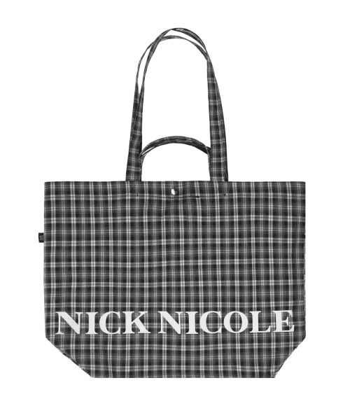 NICK&NICOLE(ニックアンドニコール)の「DOUBLE CHECK TWOWAY ECOBAG_BLACK(ショルダーバッグ・レディース・その他・FREE)」の2枚目の写真