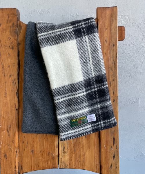 TWEED MILL（ツイードミル）の「[TWEED MILL/ツイードミル] 別注 チェック×フリース リバーシブル差し込みマフラー（マフラー・レディース・グレー/レッド系その他/レッド/グレー系その他/オートミール・F）」の16枚目の写真