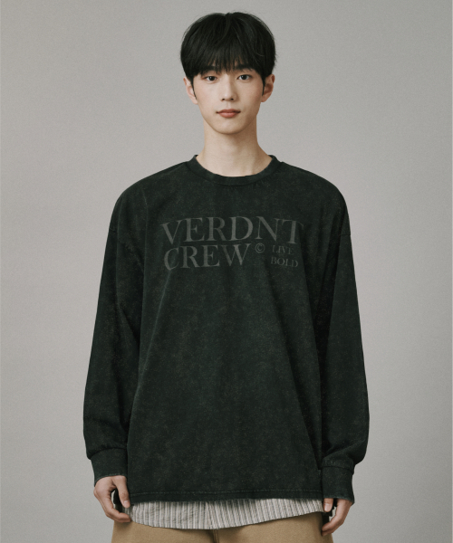 Verdnt（バーダント）の「キャンパスピグメントブロックコア長袖Tシャツ[ブラック]（Tシャツ/カットソー・レディース・ブラック・SMALL/MEDIUM/LARGE）」の2枚目の写真