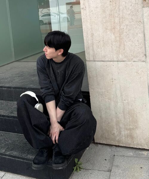 Verdnt（バーダント）の「キャンパスピグメントブロックコア長袖Tシャツ[ブラック]（Tシャツ/カットソー・レディース・ブラック・SMALL/MEDIUM/LARGE）」の13枚目の写真