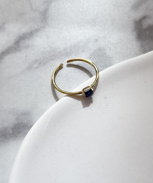 yu-ka（ユーカ）の「YU-KA:ジルコニアスキンリング zirconia skin ring（リング・レディース・ゴールド・FREE）」の3枚目の写真