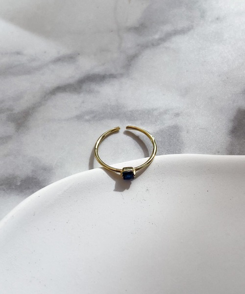 yu-ka（ユーカ）の「YU-KA:ジルコニアスキンリング zirconia skin ring（リング・レディース・ゴールド・FREE）」の4枚目の写真