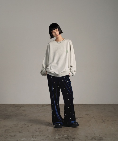LOWRYS FARM（ローリーズファーム）の「ベロアシシュウイージーパンツ　621527（その他パンツ・レディース・ベージュ/ネイビー/ブラック・FREE）」の19枚目の写真