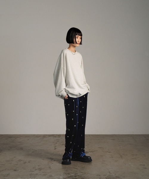 LOWRYS FARM（ローリーズファーム）の「ベロアシシュウイージーパンツ　621527（その他パンツ・レディース・ベージュ/ネイビー/ブラック・FREE）」の18枚目の写真