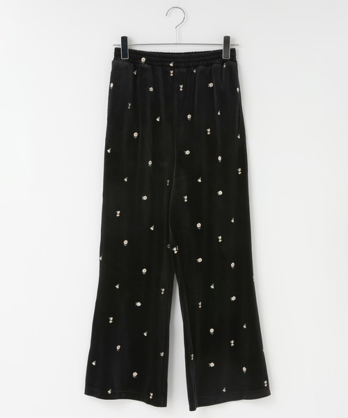 LOWRYS FARM（ローリーズファーム）の「ベロアシシュウイージーパンツ　621527（その他パンツ・レディース・ベージュ/ネイビー/ブラック・FREE）」の13枚目の写真