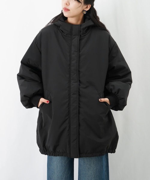 LUCA/LADY LUCK LUCA（ルカ/レディラックルカ）の「LC/LLL フードモンスターコート（ダウンジャケット/コート・レディース・ブラック/グレイッシュベージュ/カーキ・FREE）」の19枚目の写真