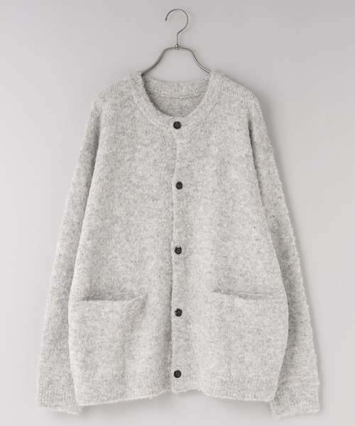 LOWRYS FARM(ローリーズファーム)の「【LFM(U)】ブークレニットクルーカーディガン 625134(カーディガン/ボレロ・メンズ・グレー/チャコールグレー/ベージュ・FREE)」の3枚目の写真